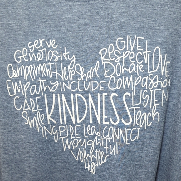 Kindness Heart Tank Top Generosity Empathy Compassion Women's Size M - Picture 3 of 4